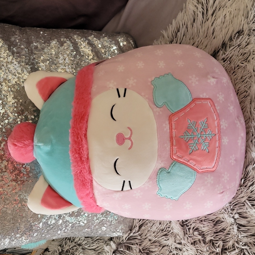 Squishmallow Kathy The Winter Cat Paper Store Exclusive 12"